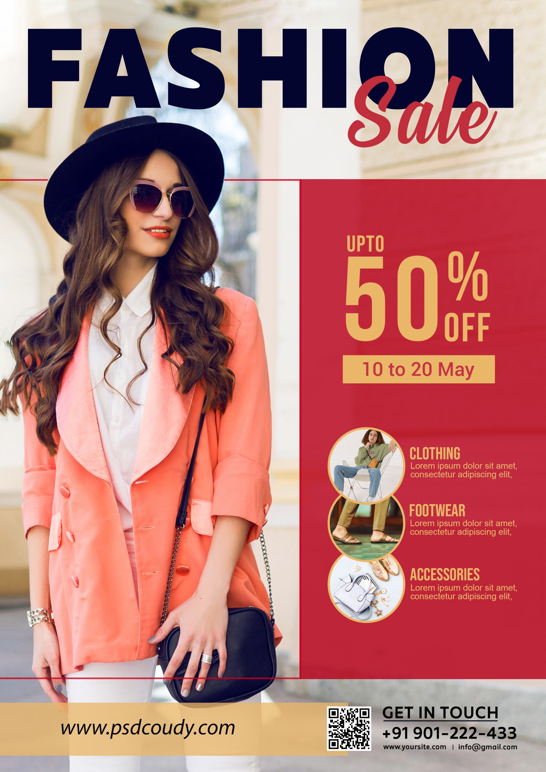 fashion sale Flyer PSD Free Download