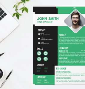 Creative Graphic Designer Resume CV Template PSD Free Download