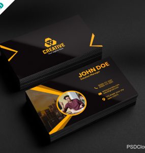 Creative Business card PSD Free Download