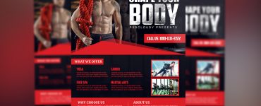 Fitness Gym Flyer PSD Free Download 1