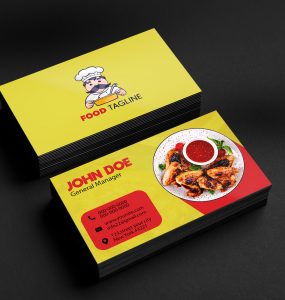 Food Business Card Template PSD Free Download