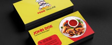 Food Business Card Template PSD Free Download