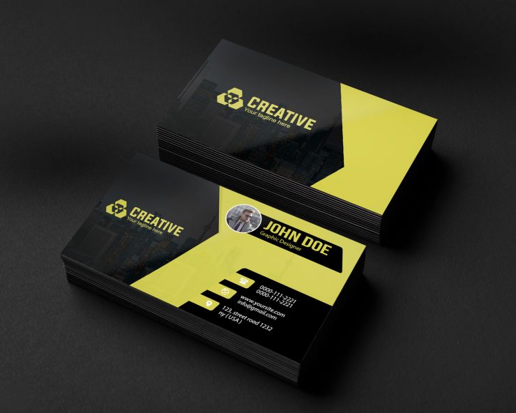 Modern Graphic Designer Bussiness Card PSD Free Download
