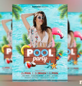 Pool Party Flyer PSD Free Download 1