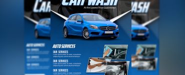 Car Wash Flyer PSD Free Download1