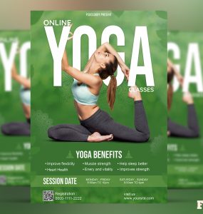 Yoga Flyer PSD Free Download