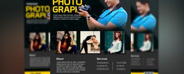 Photography Flyer PSD Free Download 1