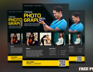 Photography Flyer PSD Free Download 1