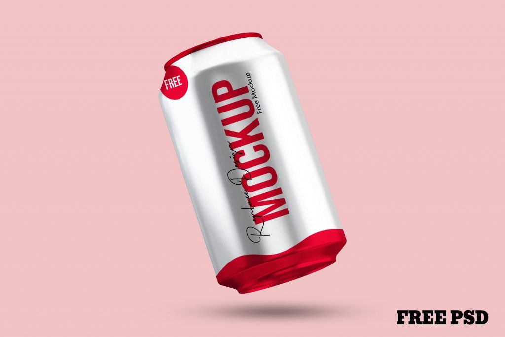 Soda Can Mockup PSD Free Download - PsdCloudy