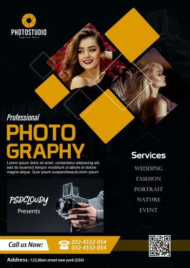 Professional Photography Flyer PSD Free Download - PsdCloudy