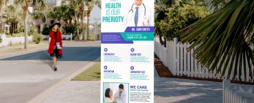 Creative Medical Standee Roll Up PSD Free Download