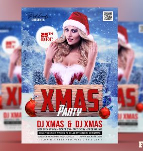 Christmas Party Flyer PSD Free Download2