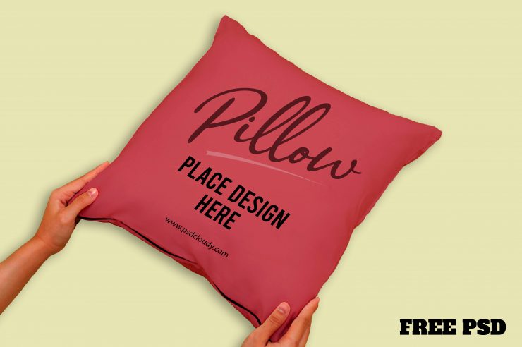 Pillow Mockup PSD Free Download