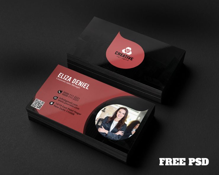 Modern Corporate Business Card PSD Free Download5
