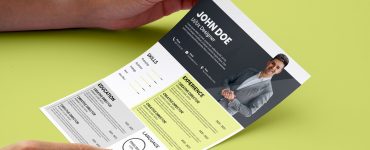 Modern Resume CV Template PSD Free Download2