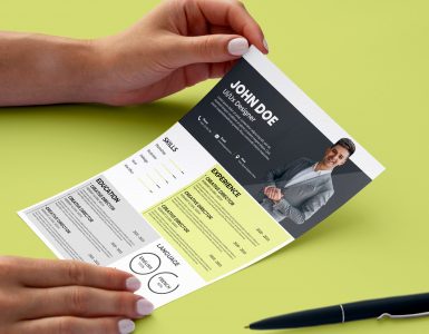 Modern Resume CV Template PSD Free Download2
