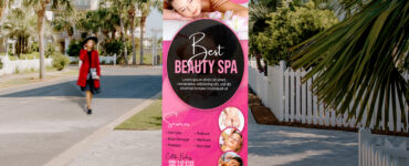 Spa Beauty Roll Up Banner Design PSD Free download1