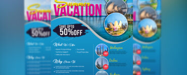 Modern Tour Travel Flyer PSD Free Download 1