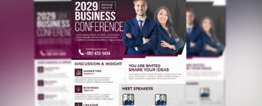 Business Conference Flyer PSD Free Download