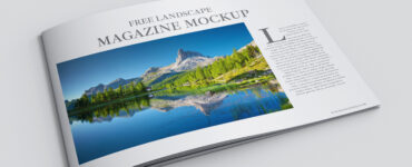 Landscape Magazine Mockup Templates Free PSD Download1