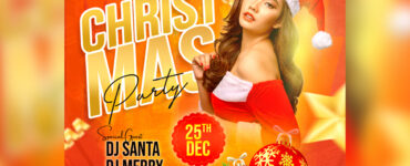 Christmas Event Party Social Media Post Template Free PSD Download