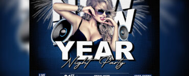 New Year 2024 Night Party Social Media Post FREE PSD1