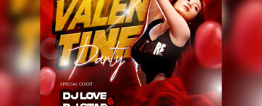 Valentines Day Party Free PSD Social Media Template