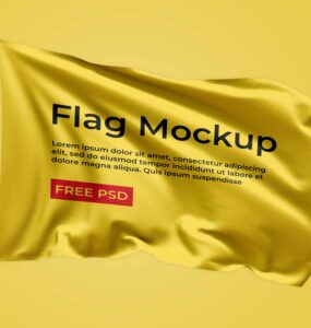 Flag-Mockup-Free-Download