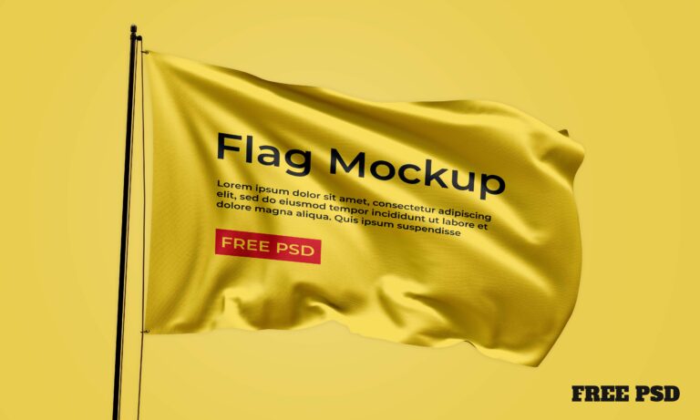 Flag-Mockup-Free-Download