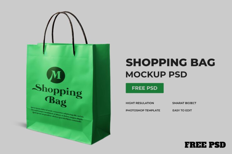 Free Shopping Bag Mockup PSD1