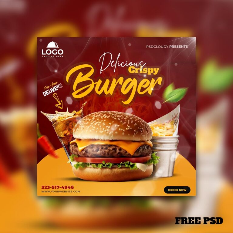 Free-Key-Food-Social-Media-Post-PSD-Template-Download