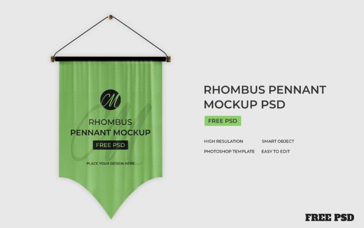 Hanging-Flag-Rhombus-Pennant-Mockup-PSD1