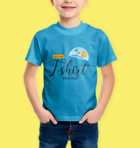 Little Boy T-Shirt Mockup (PSD)