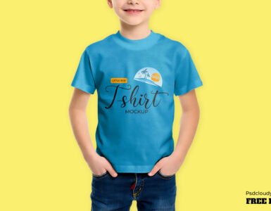 Little Boy T-Shirt Mockup (PSD)