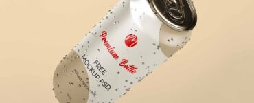 Free Can Mockup | PSD Download