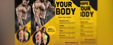 Fitness Flyer Free PSD Template!