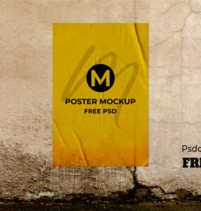 Free-Wall-Poster-Mockup