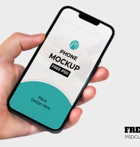 Are you looking to showcase your latest app presentation in a photorealistic style? You are the right site, here are a Free Hand Holding Mobile Mockup | PSD Download can make all the difference in presenting your work professionally