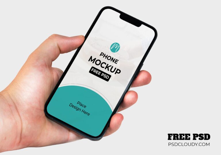 Are you looking to showcase your latest app presentation in a photorealistic style? You are the right site, here are a Free Hand Holding Mobile Mockup | PSD Download can make all the difference in presenting your work professionally