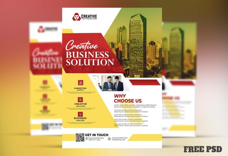 Corporate Business Flyer Design Template | Free PSD