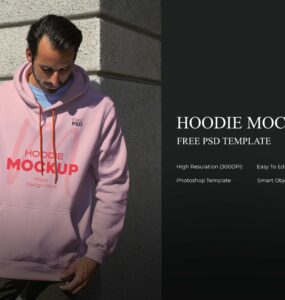 Hoodie mockup Free PSD download