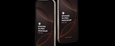 Free iPhone 16 pro mockup images