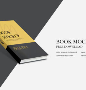 Download Free High quality Book mockup PSd