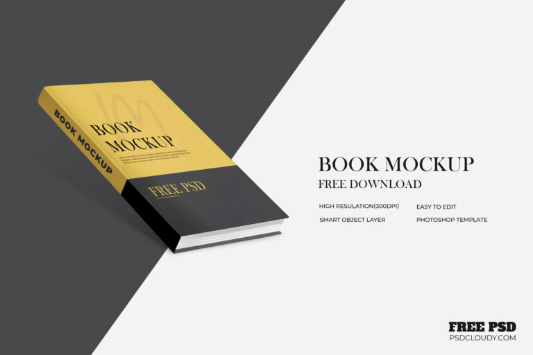 Download Free High quality Book mockup PSd